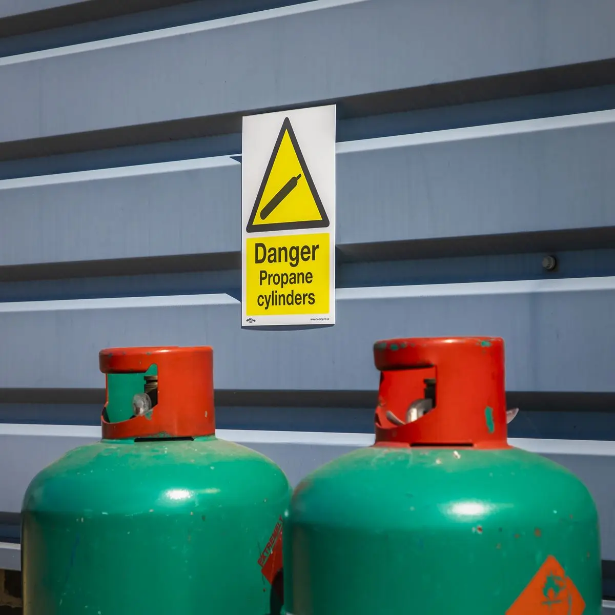 Worksafe by Sealey Warning Safety Sign - Danger Propane Cylinders - Rigid Plastic - Pack of 10 - Image 7