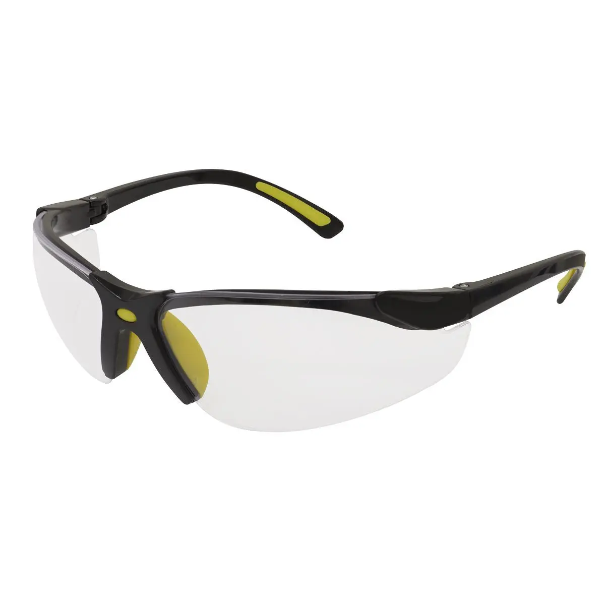 Worksafe by Sealey Zante Style Clear Safety Glasses with Flexi Arms - Image 2